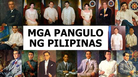 Presidents of the Philippines: Mga Pangulo ng Pilipinas .